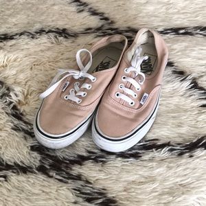 Vans slip ons in dusty pink